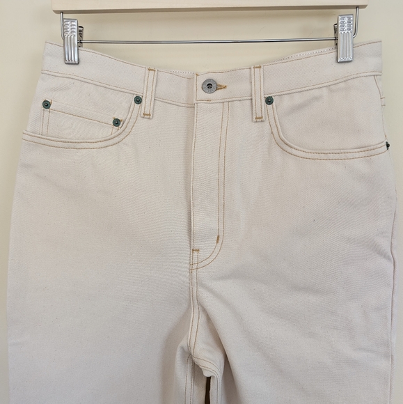 INTERIOR The Ty high-rise wide-leg jeans Ecru 31 - Picture 5 of 14